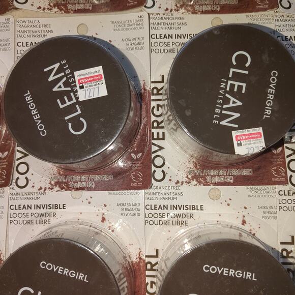 12 #140 CoverGirl translucent dark clean invisible loose powder #1022
